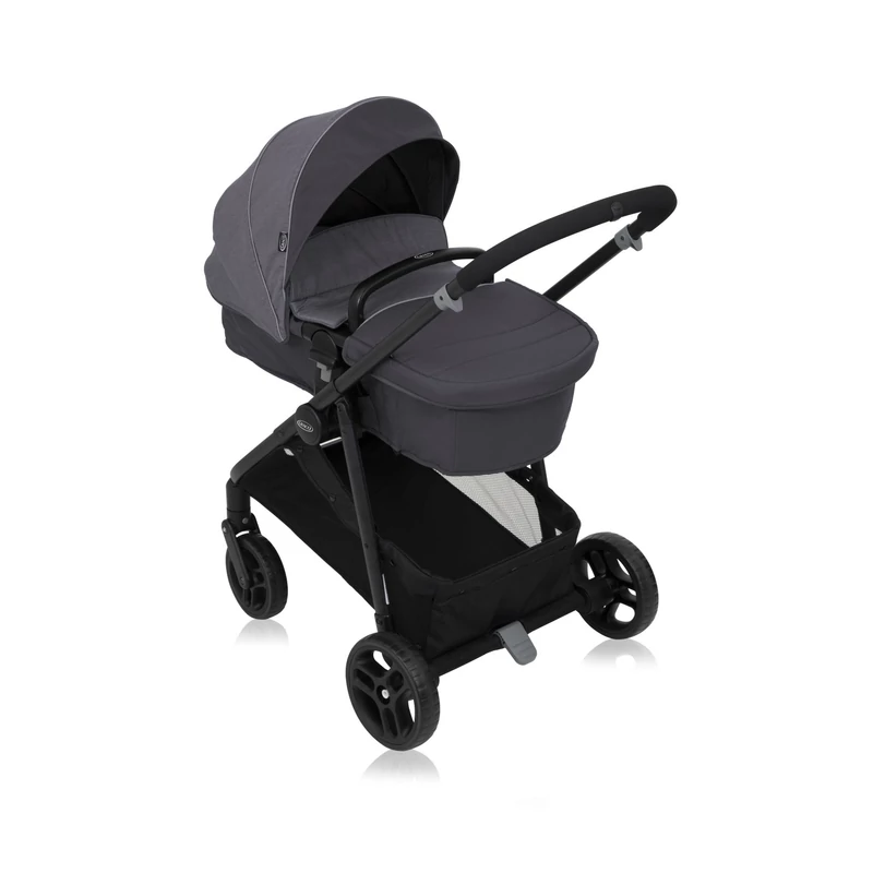 Graco Transform babakocsi Slate + Snugessentials hordozó Midnight black