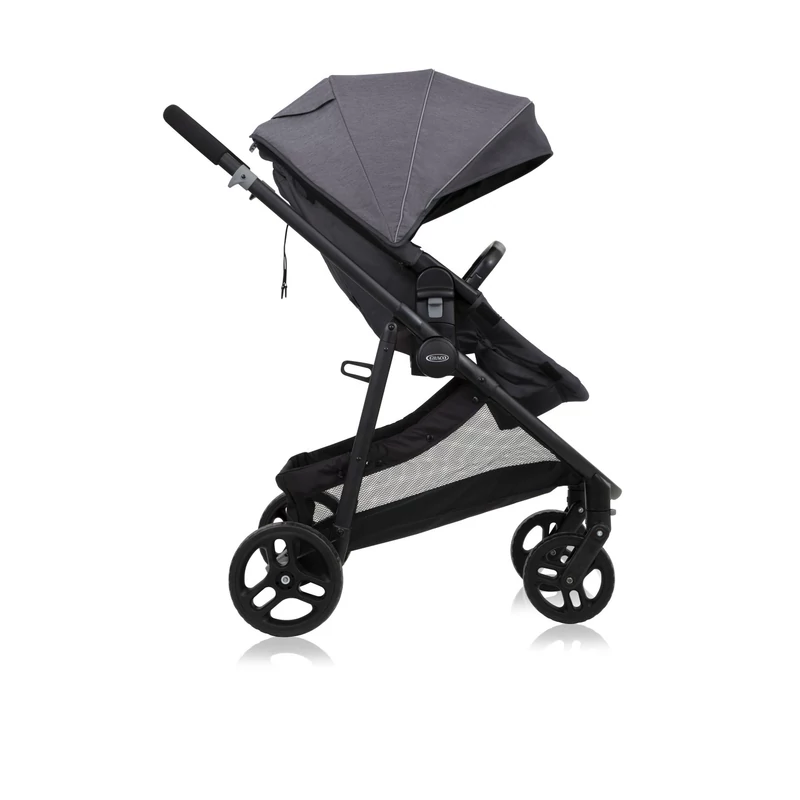 Graco Transform babakocsi Slate + Snugessentials hordozó Midnight black