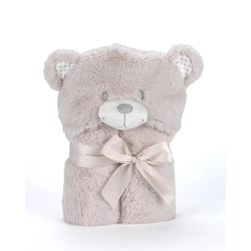Mora POMPON BEAR P86 pléd 75*95  02-beige - dobozos