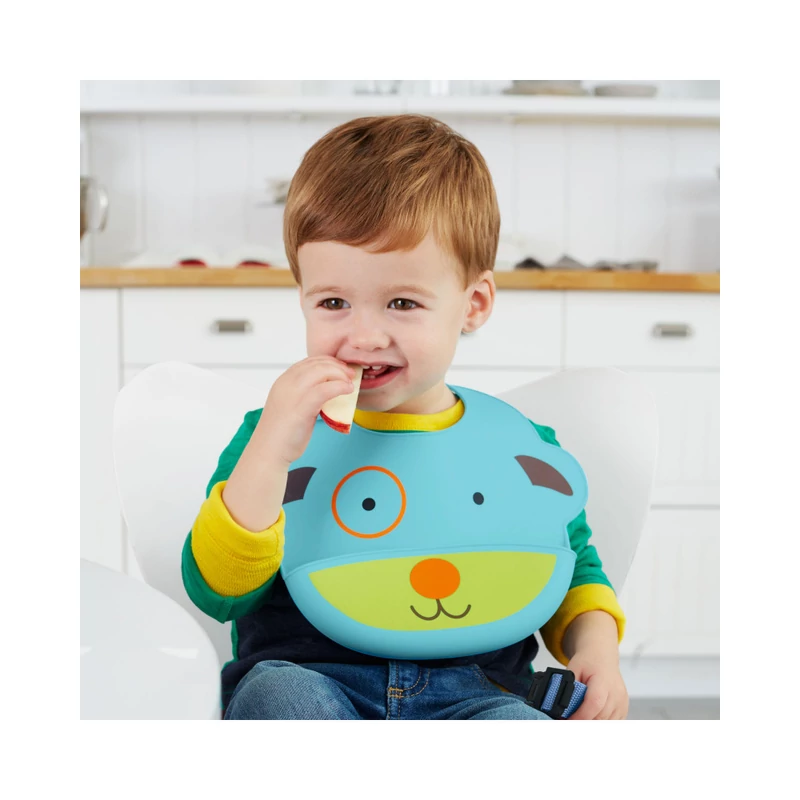 Skip Hop Zoo szilikon előke Kutya