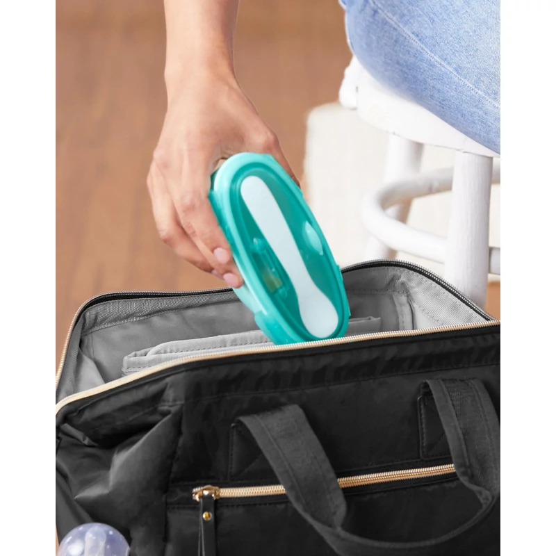 Skip Hop utazó tálka kanállal kék