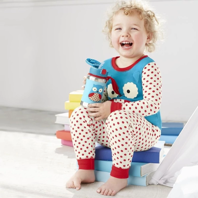 Skip Hop Zoo Bagoly - szívószálas termosz