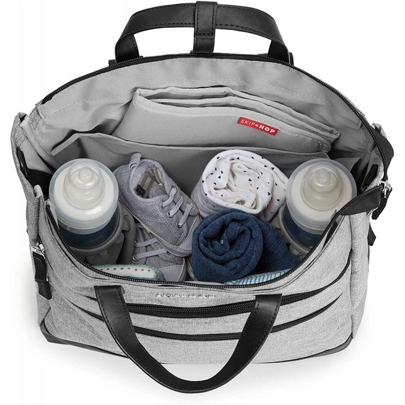 Skip Hop multifukciós pelenkázó táska, hátizsák - Heather Grey