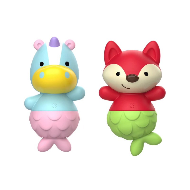 Skip Hop Zoo Mix & Match Flippers fürdőjáték róka és unikornis