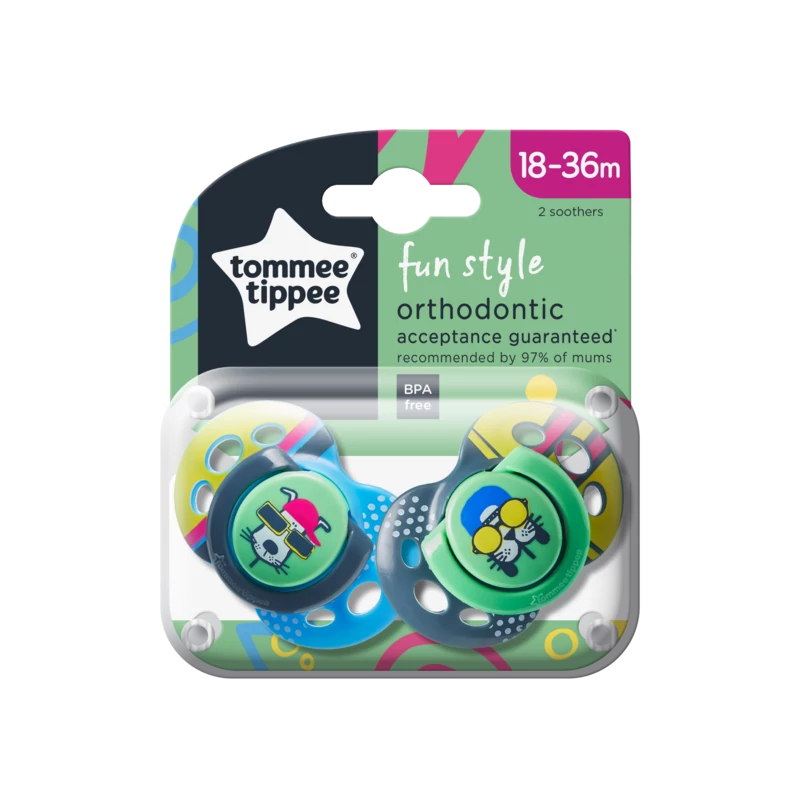 Tommee Tippee játszócumi CTN Fun 2 db 18-36 hó fiú
