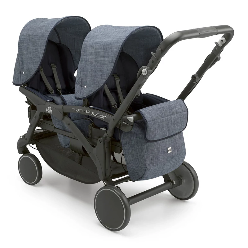 CAM babakocsi ikreknek Twin Pulsar Tris 625 kék