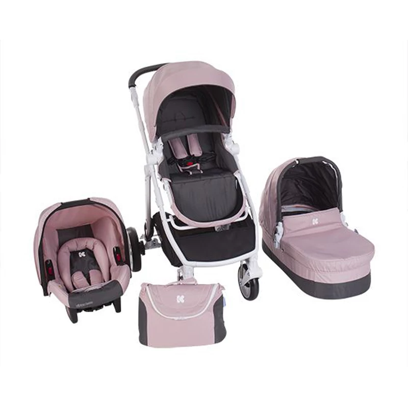 Kikkaboo babakocsi 3az1ben Ugo pink