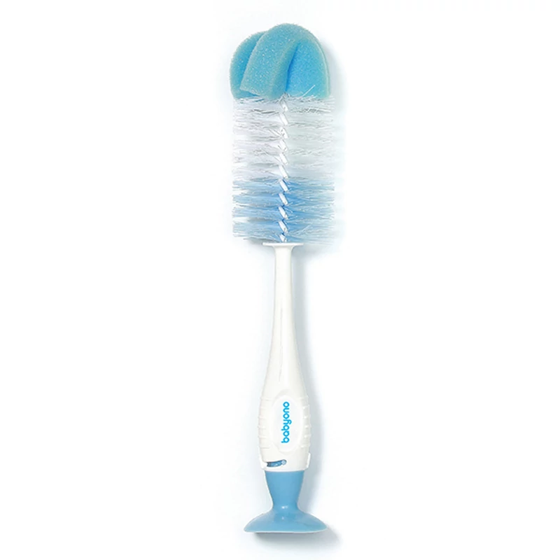 BabyOno üveg- és cumimosó kefe tapadókoronggal kék 728/01