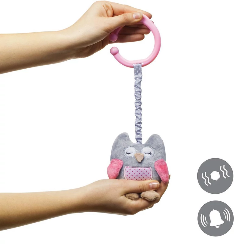 BabyOno játékfigura Sofia bagoly plüss rezgő 21cm két színben 442