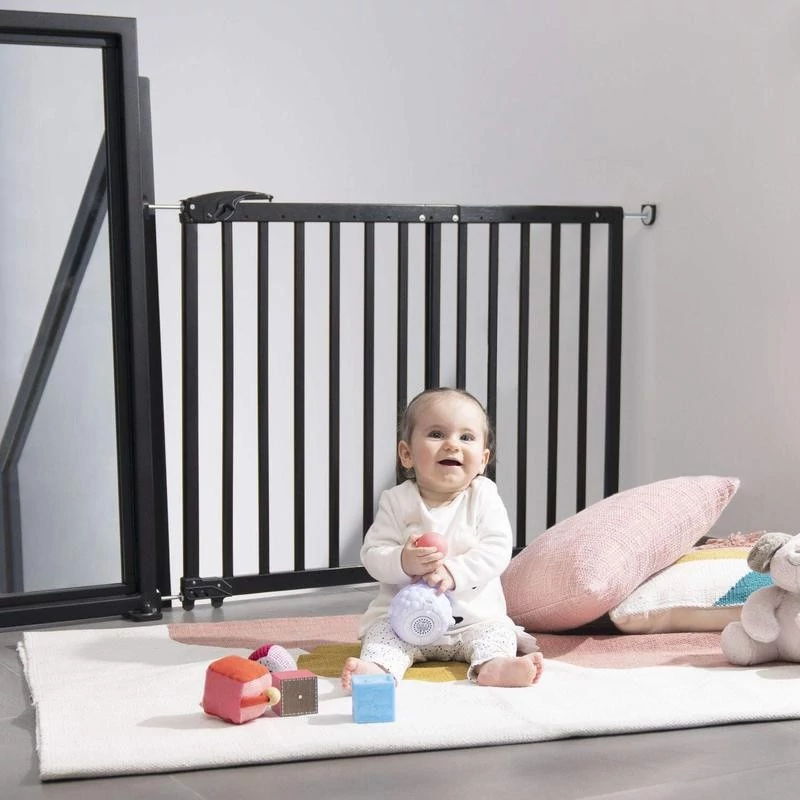 Badabulle ajtórács Deco Pop fa 63-106 cm fekete B025227