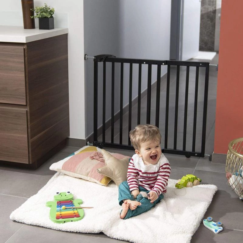 Badabulle ajtórács Deco Pop fa 63-106 cm fekete B025227