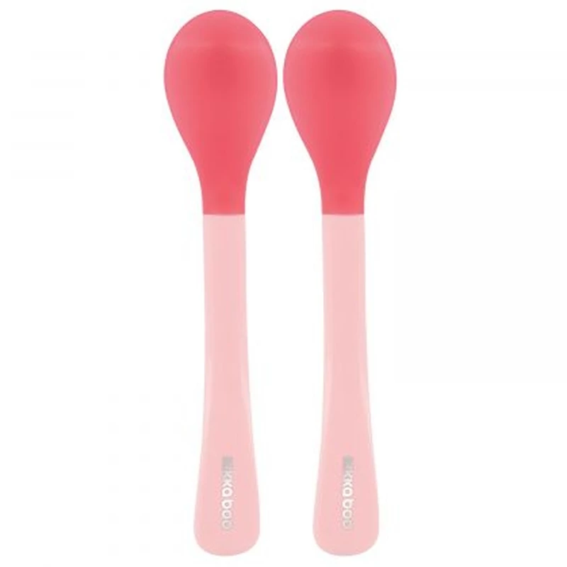 Kikkaboo etetõkanál hõérzékelõs szilikon 2db pink