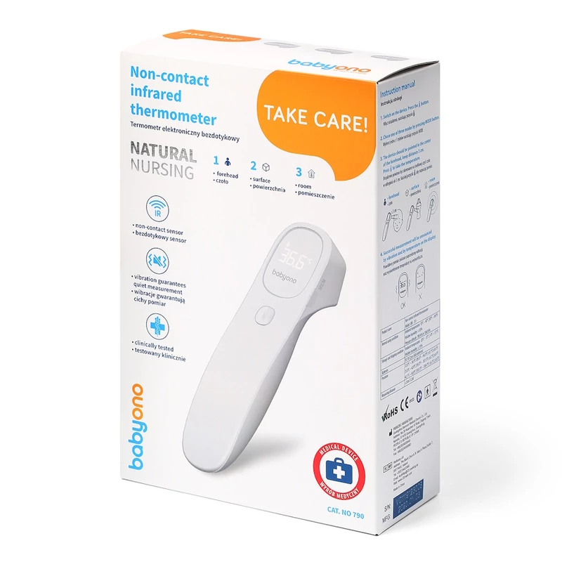 BabyOno hõmérõ és lázmérõ Natural Nursing érintés nélküli infra 790