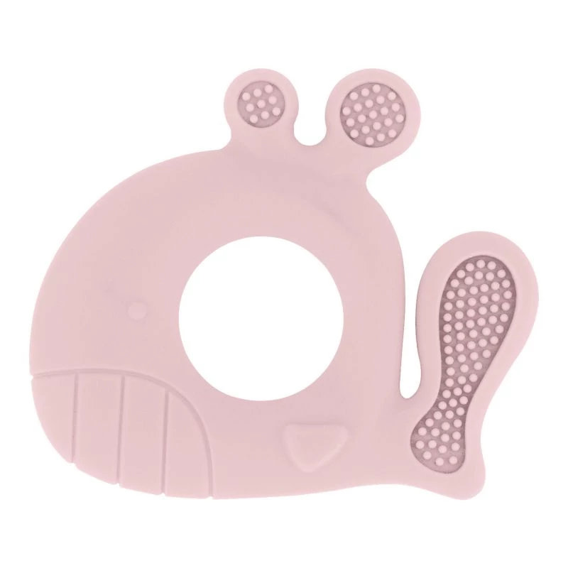 Kikkaboo rágóka szilikon bálna pink