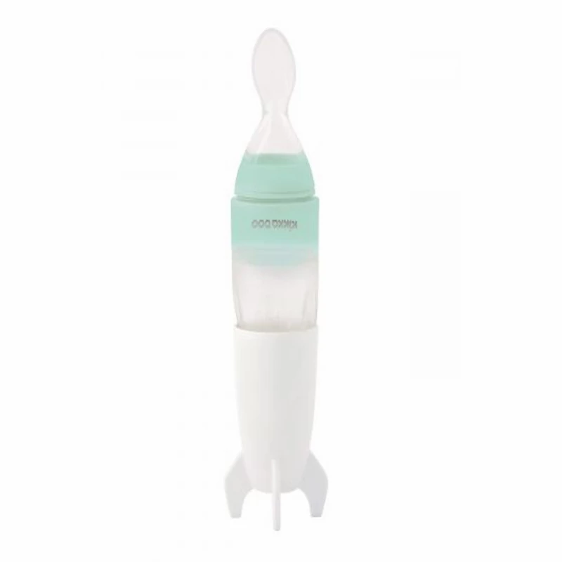 Kikkaboo babaetető szilikonos kanállal 90 ml  rocket menta