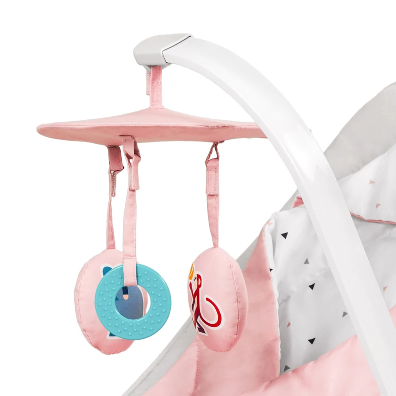 Kinderkraft pihenõszék Felio rezgõ zenélõ pink
