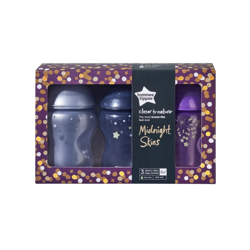 Tommee Tippee cumisüveg CTN Midnight Skies 3 db 260 ml
