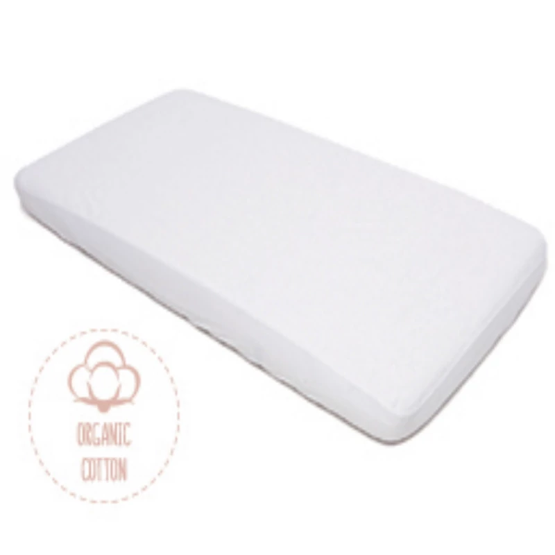 Kikkaboo matracvédő lepedő 60x120cm organikus pamut fehér