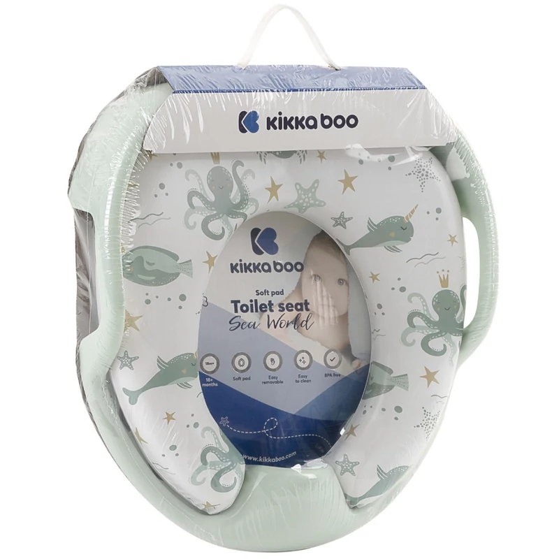 Kikkaboo wc szûkítő kapaszkodós puha Tenger menta