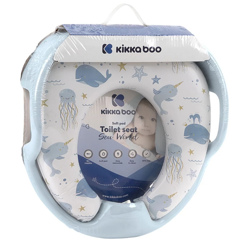 Kikkaboo wc szûkítő kapaszkodós puha Tenger kék