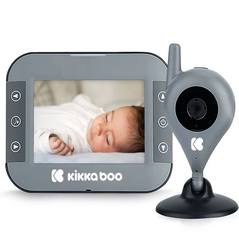 Kikkaboo Baby bébiőr kamerás Attento szürke