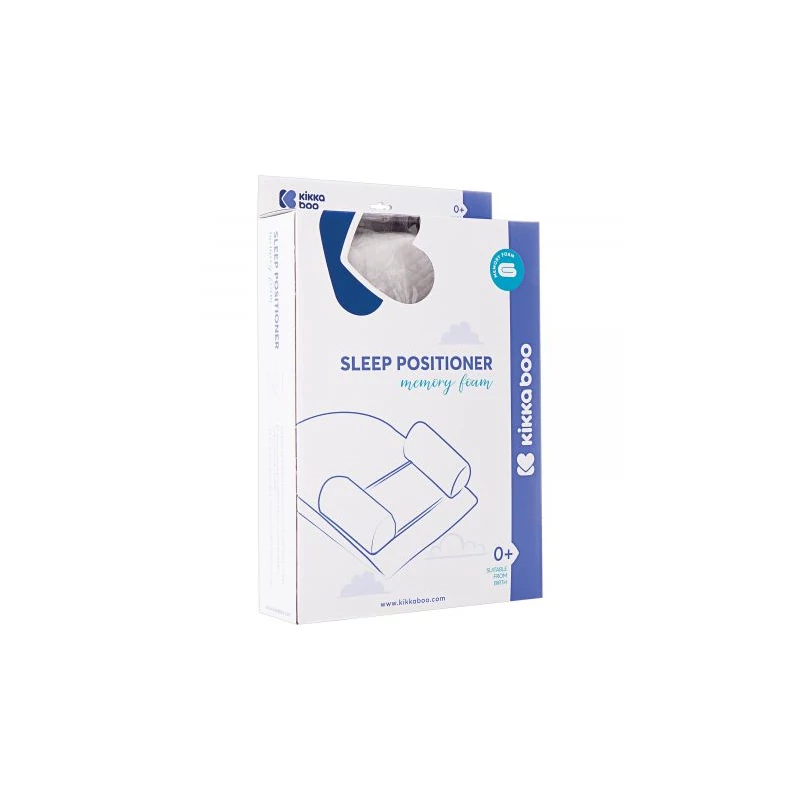 Kikkaboo babapoziciónáló reflux ellen memóriahabos hipoallergén bársony 51x36x15cm  szürke