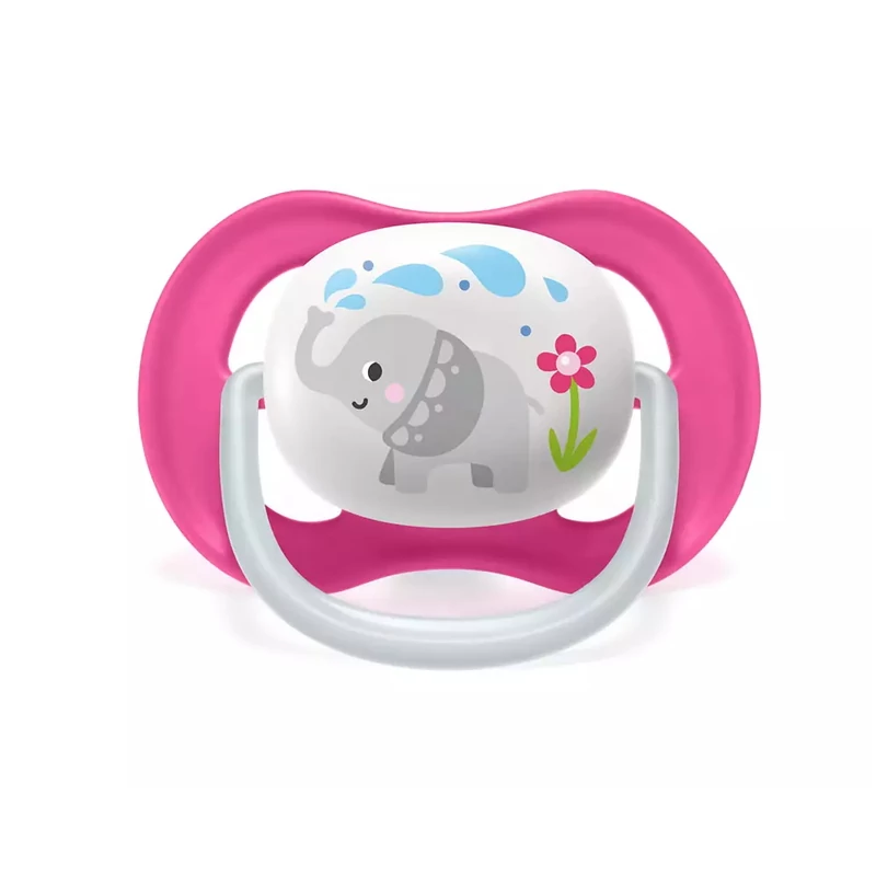 Philips AVENT játszócumi ultra air 6-18hó lány állatos 2db