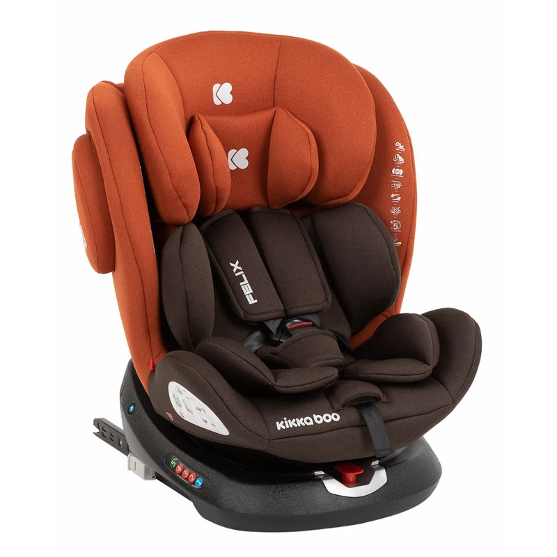 Kikkaboo gyerekülés Felix 360 Isofix 0-36 kg orange