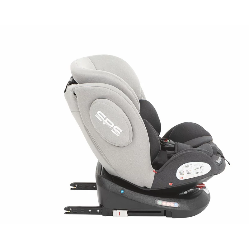 Kikkaboo gyerekülés Felix 360 Isofix 0-36 kg világosszürke