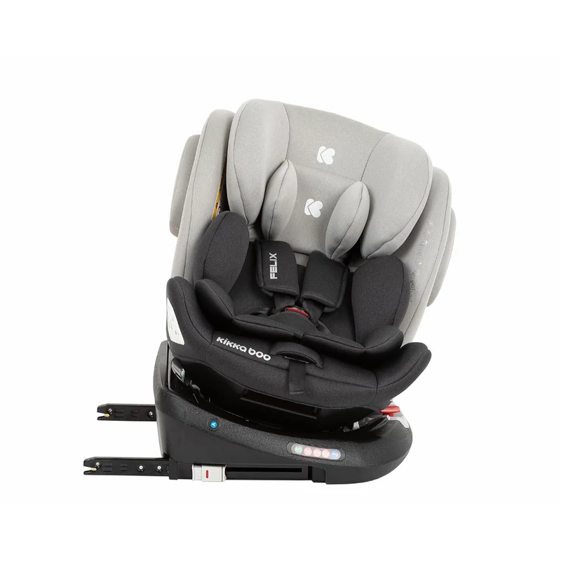 Kikkaboo gyerekülés Felix 360 Isofix 0-36 kg világosszürke