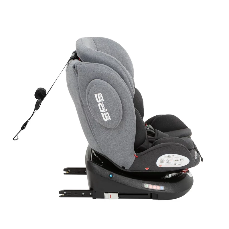 Kikkaboo gyerekülés Felix 360 Isofix 0-36 kg sötétszürke