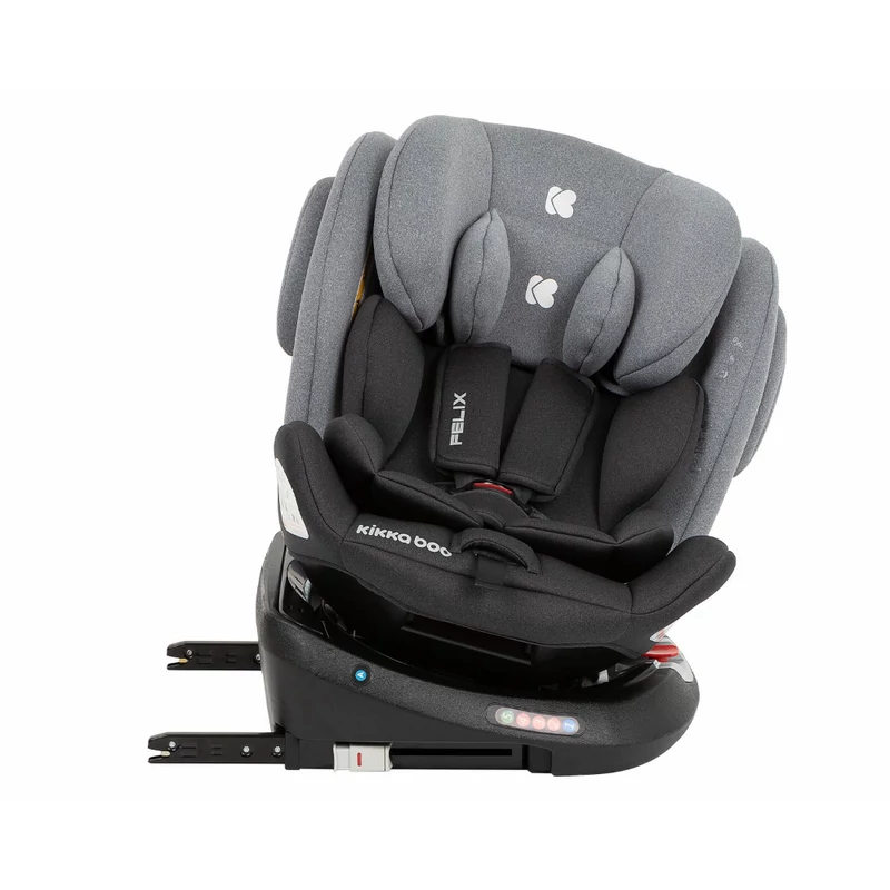 Kikkaboo gyerekülés Felix 360 Isofix 0-36 kg sötétszürke
