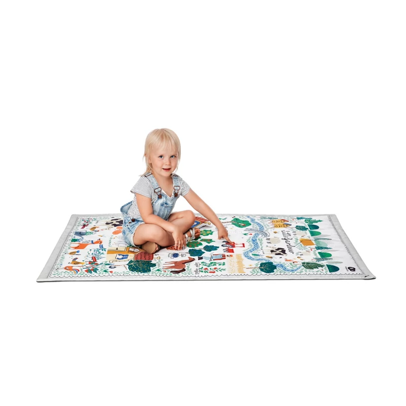 Kinderkraft játszószőnyeg  - Little Gardener játékhíddal sátorral