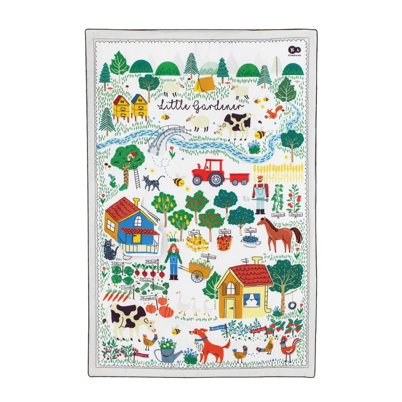 Kinderkraft játszószőnyeg  - Little Gardener játékhíddal sátorral