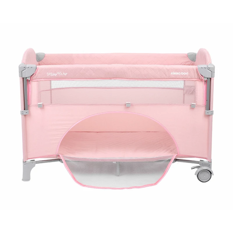 Kikkaboo utazóágy Milky Way pink