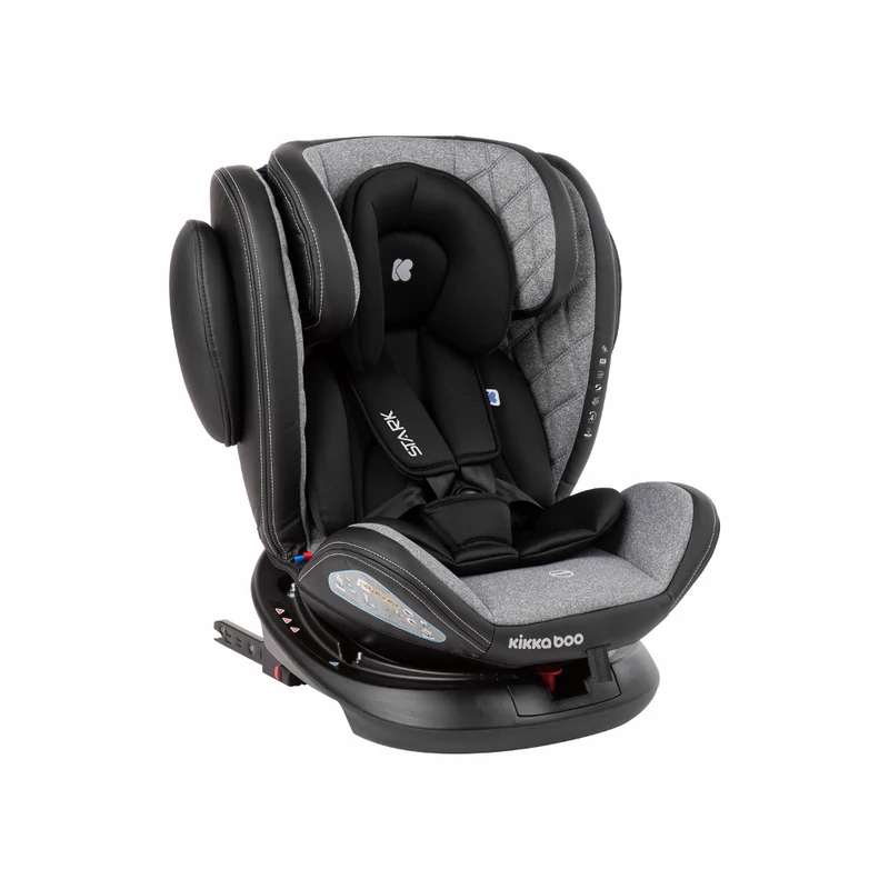 Kikkaboo gyerekülés Stark 360 Isofix 0-36 kg világosszürke