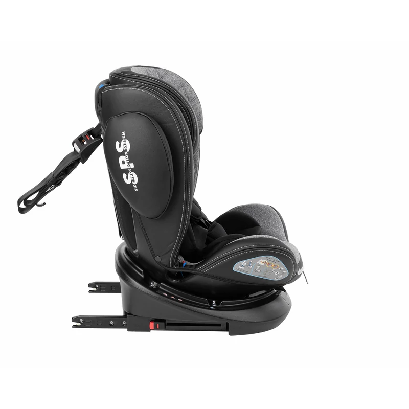 Kikkaboo gyerekülés Stark 360 Isofix 0-36 kg világosszürke