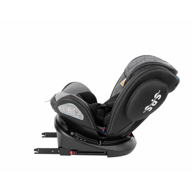 Kikkaboo gyerekülés Stark 360 Isofix 0-36 kg világosszürke