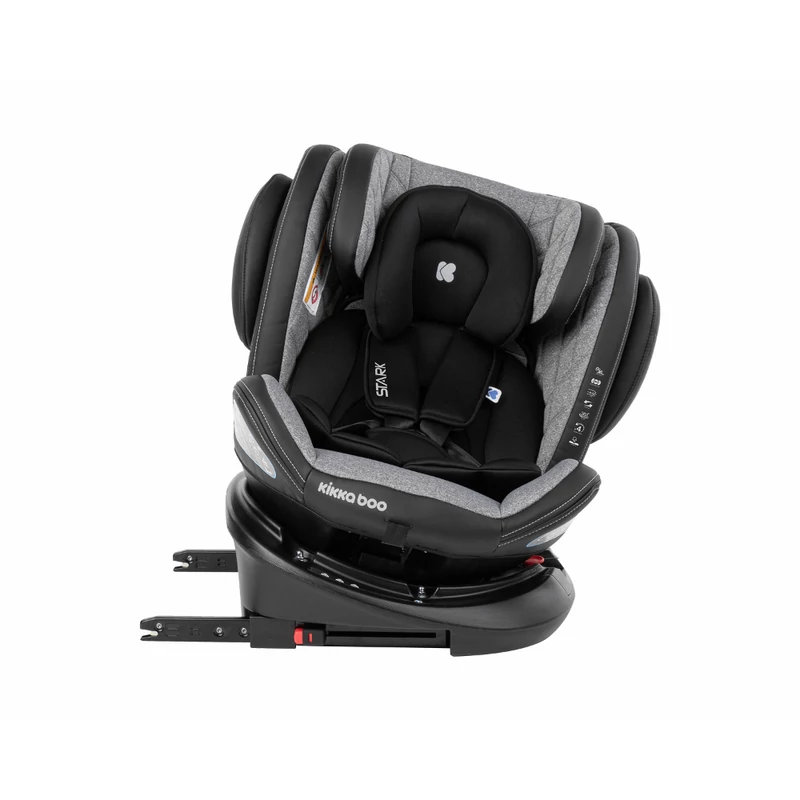 Kikkaboo gyerekülés Stark 360 Isofix 0-36 kg világosszürke