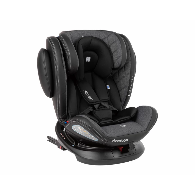 Kikkaboo gyerekülés Stark 360 Isofix 0-36 kg sötétszürke