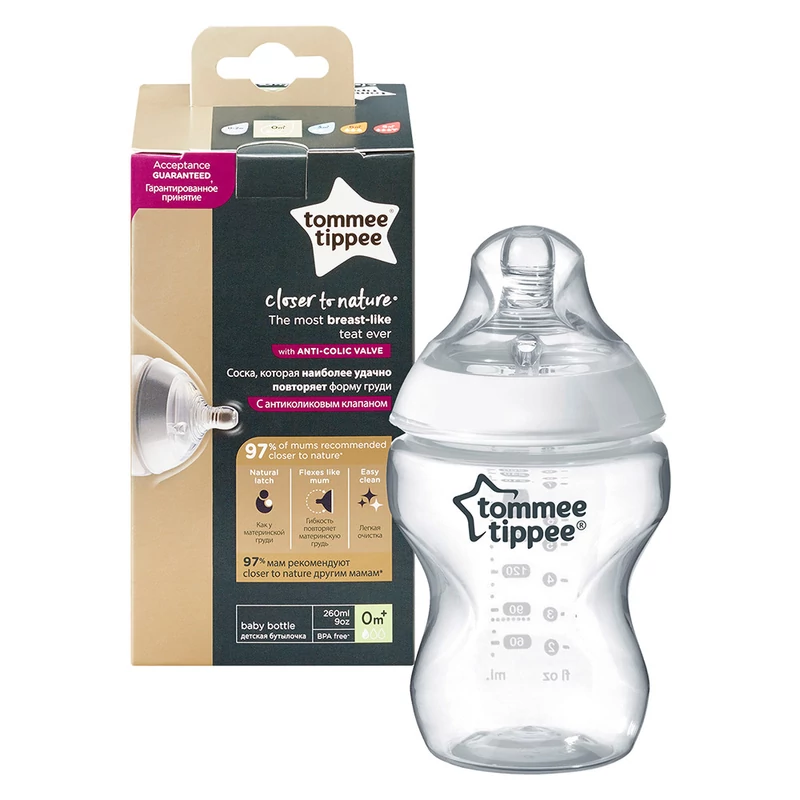 Tommee Tippee cumisüveg CTN 260 ml átlátszó