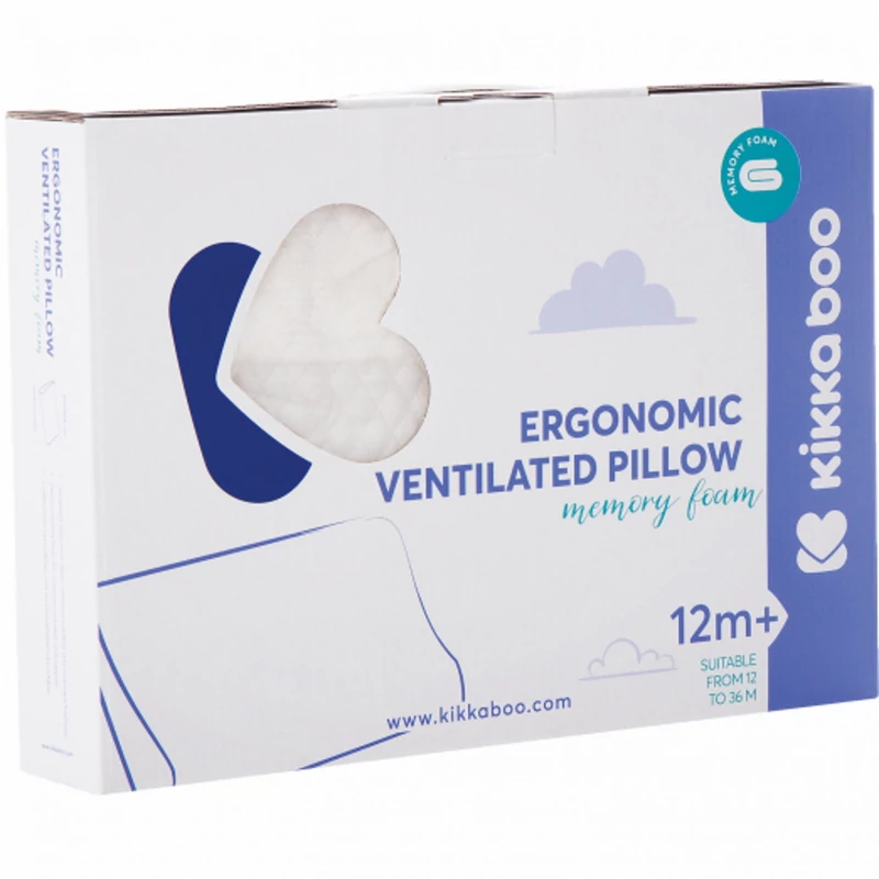 Kikkaboo párna memóriahabos ergonomikus légáteresztõ bézs velvet