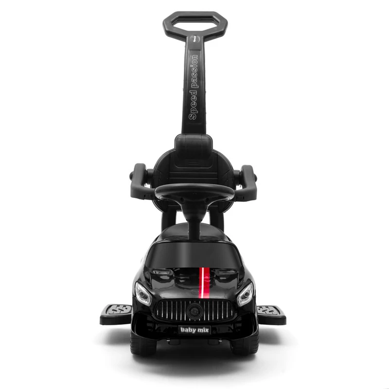 Baby Mix bébitaxi tolókarral RACER fekete