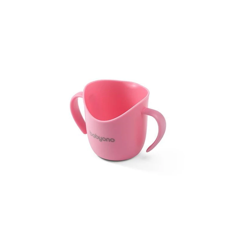 BabyOno tanulópohár - ergonómikus 6hó rózsaszín 1463/04