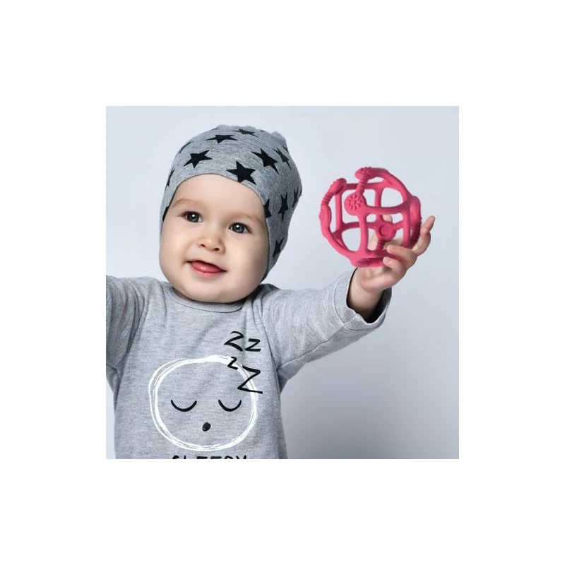 BabyOno rágóka - Ortho gömb szilikon pink 489/04