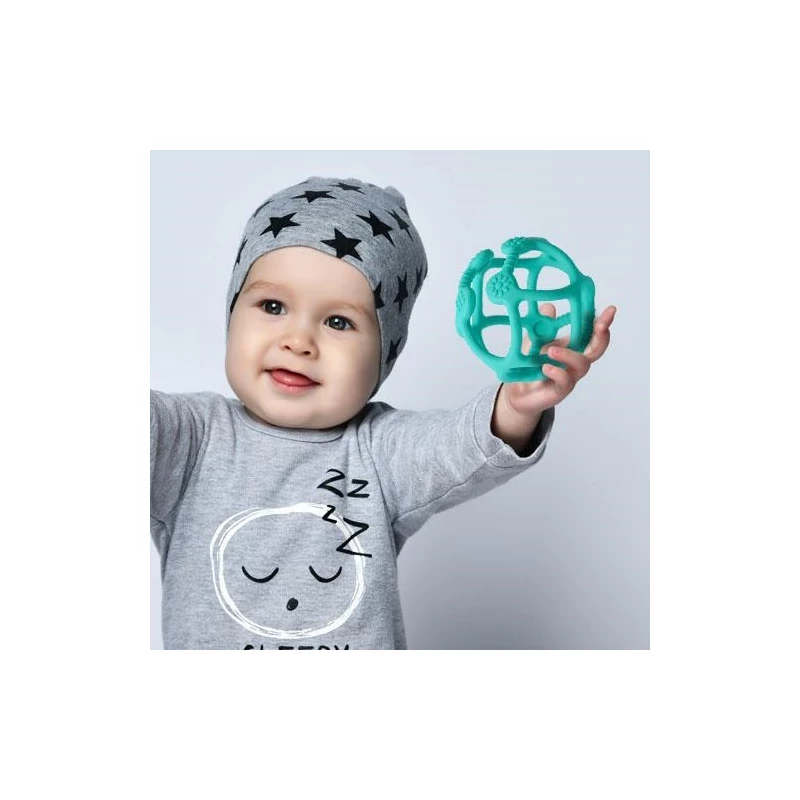 BabyOno rágóka - Ortho gömb szilikon türkiz 489/05