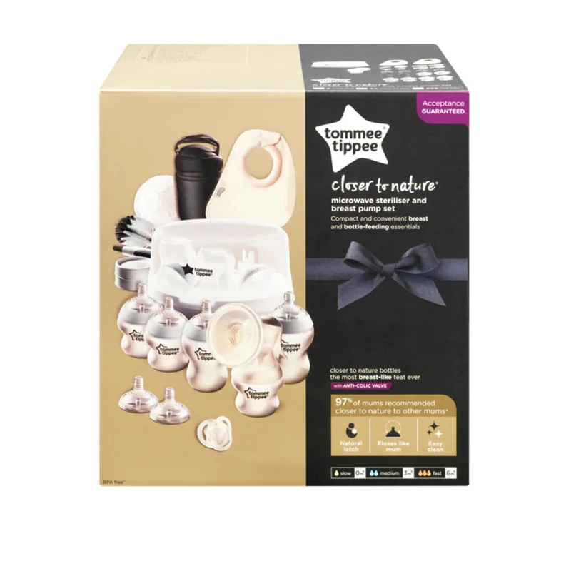 Tommee Tippee mikrohullámú gõzsterilizáló és kézi mellszívó szett CTN
