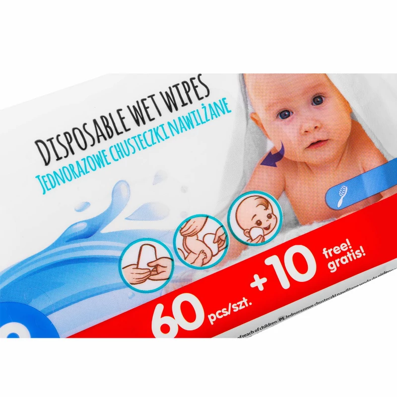 Akuku nedves törlõkendõ - 99% víz 70 db