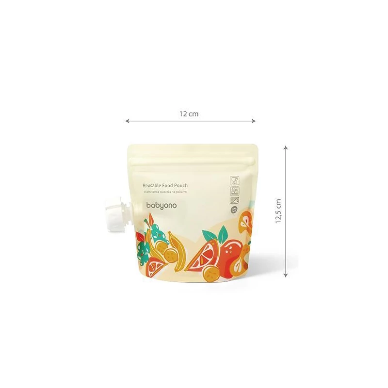 BabyOno tasak bébiételekhez - újratölthető 150ml 5db 1467