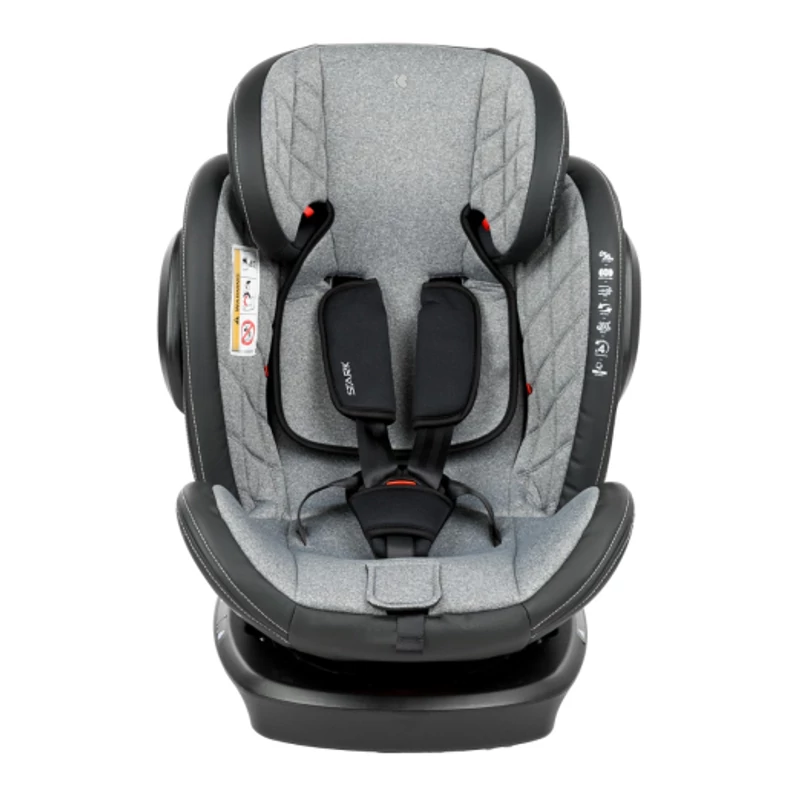 Kikkaboo gyerekülés Stark 360 Isofix 0-36 kg 2023 világosszürke
